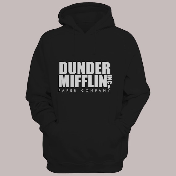 The Office TV Show "Dunder Mifflin Inc" Hoodie Sweater S-XL Available Pullover Hooded Sweatshirt