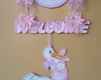 Baby Welcoming Sign, Party welcome Banner & Sign