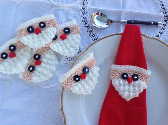 Set 6 Anelli Portatovagliolo Di Natale In Metallo Dorato - Decorazioni Per Tavola Festive!