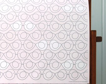 Two Sheets Wrapping Paper - Lovey Dovey Lovebirds