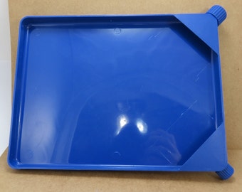Beading Tray, Funnel Tray, 8 1/2x6 1/4 Blue Plastic Bead Tray, Beading Supplies, Item 751m