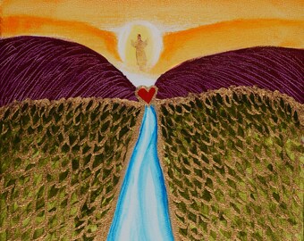 Behold. I Am Coming Soon. Abstract Christian Art PRINT