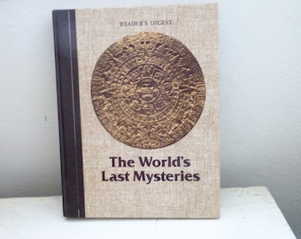 The World's Last Mysteries, Reader's Digest, world history, college gift, graduation gift, gifts for eaders, personal library, mystery book