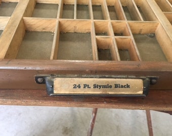 Hamilton MFG Co. Letterpress Typeset Drawer '56' USPS