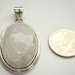 Destashing Sterling Silver Bezel set Moonstone Pendant Large Size