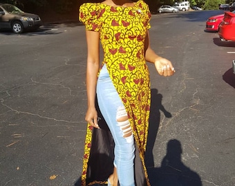 The Bayanda African print Ankara top