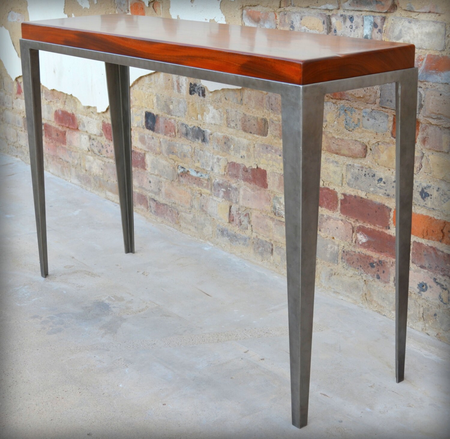 Industrial Hall Table / Sofa Table / Entry Table in Steel and