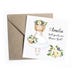 Will You Be My Flower Girl Card - Personalised, Blue Ivory Floral Wedding, Flower Girl, Bridesmaid, Page Boy, Usher, Ring Bearer