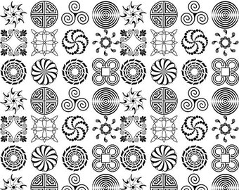Just Symbols ~ 6139645 ~ Ceramic Decal - Glass Decal ~LEAD FREE & Food Safe ~ Enamel Decal ~ Waterslide Decal