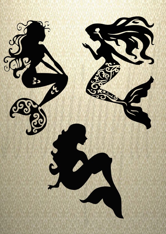 Free Free 257 Stencil Mermaid Silhouette Svg SVG PNG EPS DXF File