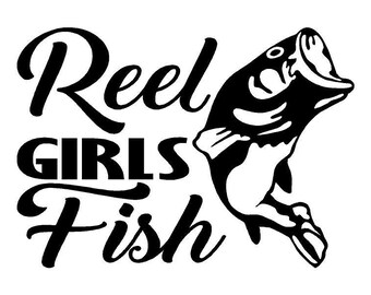 Download Shut Up and Fish Decal/ Girls Fish Too Decal/ Bass Fishing