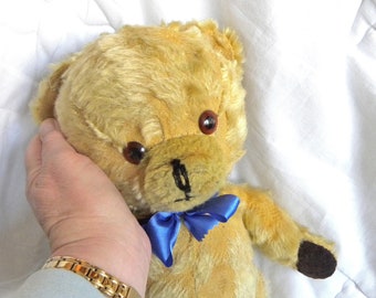 Vintage Mohair Bear - 1960's Pedigree Teddy - Bells in Ears