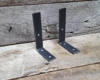 Shelving brackets, *set of 2* Shelf, heavy duty, industrial, rustic, modern, metal, wrought iron, supports, storage,