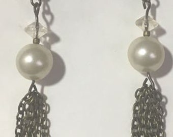 Pearl Fringe dangle earring