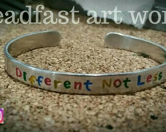 Different Not Less - Autism Cuff Bracelet