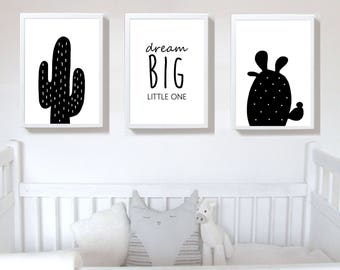 Set of 3 Prints,nursery art prints , baby nursery decor ,nursery wall art, Children Art - Kids Room