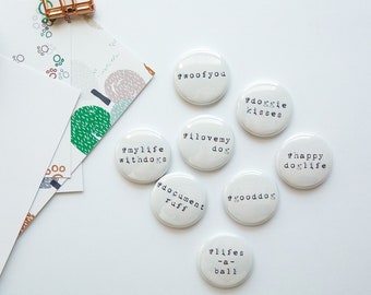 Dog Hash Tag - Mini Flair Set
