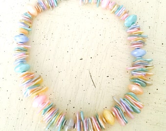 Vintage Multi Colored Shell Necklace