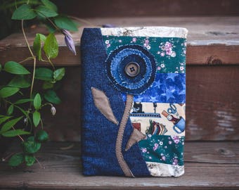 Patchwork Denim and Floral Scketchbook