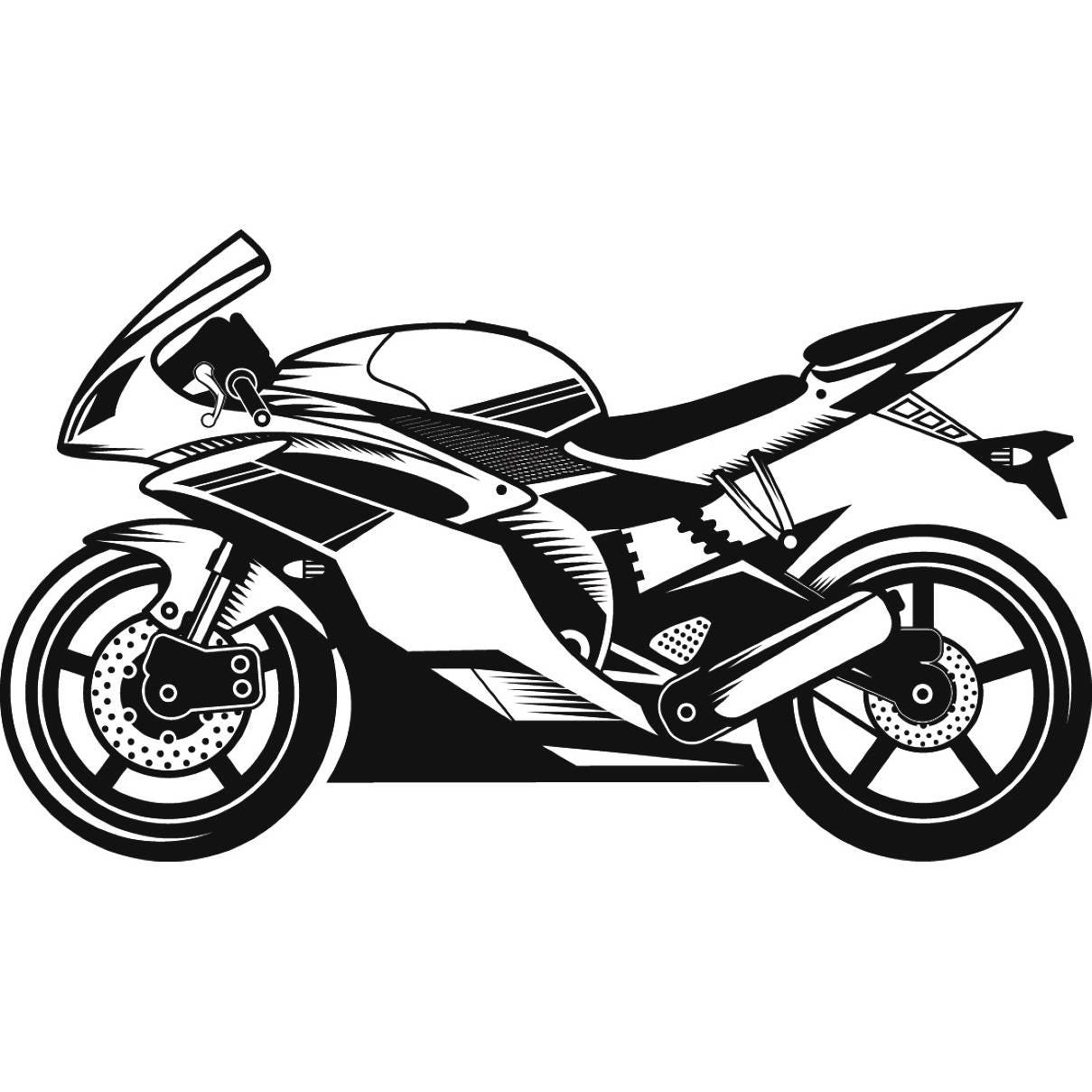 Download Superbike 1 Super Bike moto carrera carreras. SVG. Corte de