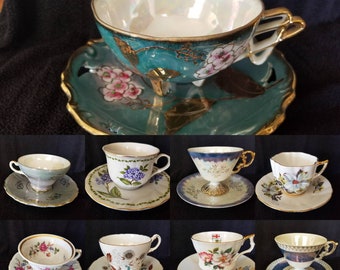 Variety of Vintage Tea Cup