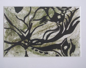 Starfish - Linocut and Collograph Print