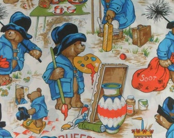 Rare Original Paddington Bear Buffet Cotton Fabric