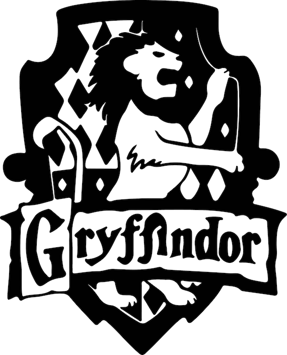 Harry Potter Gryffindor Svg Files Silhouettes Dxf Files