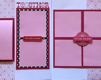 Together pre made double page scrapbook layout