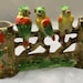 1950's Colorful Gold Castle Japan 3 Bird Vase/Planter Mid Century