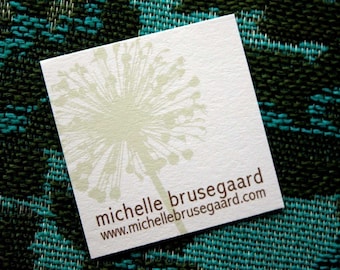 Beigish Floral Calling Cards-set of 50