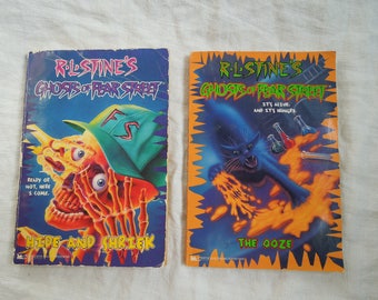90s R.L Stine Fear Street Goosebumps Scary Stories Hide and Shriek The Ooze