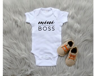 Mini Boss One Piece Baby Bodysuit / Toddler Tee