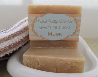 Musk Goat Milk Soap, Musk Goat Milk Bar Soap, Goat Milk Soap, Goat Milk Bar Soap, Handmade Soap, Natural Soap, Vegan Soap