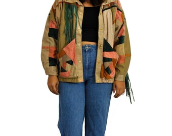 70s Textile Coat OSFM