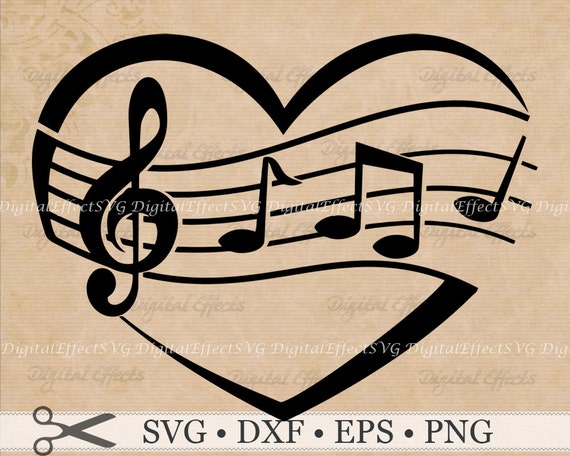 Download MUSIC Svg Png Dfx Eps Music Note Svg Heart Svg Heart