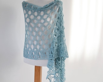 SHANSA, Crochet shawl pattern, pdf