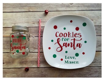 Cookies for Santa Plate