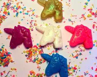 Unicorn - Unicorn Soap - Set of 5 - Free U.S. Shipping - Glitter Soap - Unicorn Birthday - Party Favors - Gift for Girl - Soap for Kids