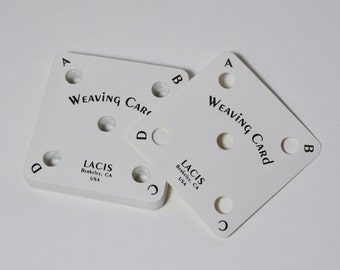 Plastic Card Weaving Cards, Set of 25