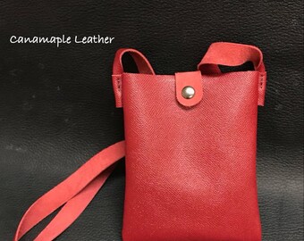 Leather Neck Pouch/ Boarding Pass Case