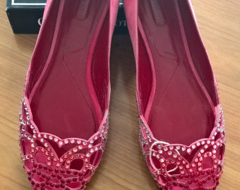 10% OFF - Original Paciotti leather ballet flats, svarowski, 39