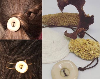 Button Ponytail Holder