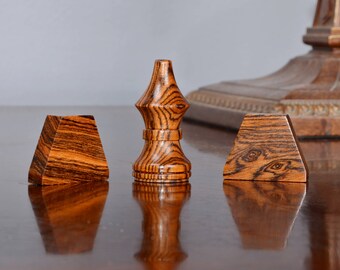 Tak Game Pieces - Various Exotic Woods
