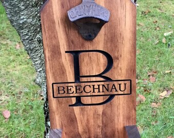 Personalized Beer Bottle Opener, Groomsmen Gift, Groomsman Gift, Best Man Gift, Wedding Gift, Beer Opener, Man Cave, Anniversary Gift,