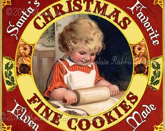 Christmas cookie labels templates
