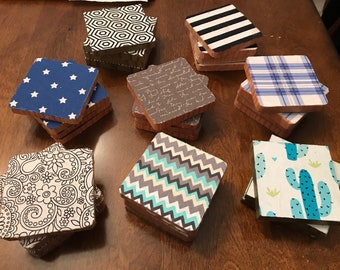 Handmade Drink Coasters (set of 4)