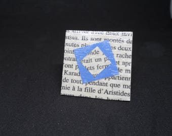 Book paper and blue ring