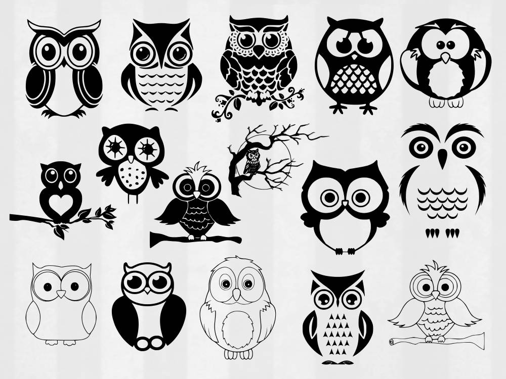 Download Owl SVG Bundle Owl clipart Owl cut files Owl svg files for
