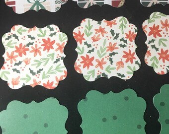 Christmas Tags lot of 12 2" Tags